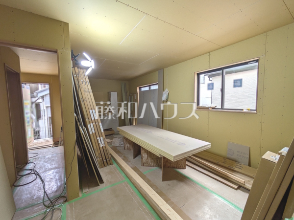 B号棟 リビング(施工中) 【練馬区大泉学園町8丁目】 B号棟 リビング(施工中) 【練馬区大泉学園町8丁目】