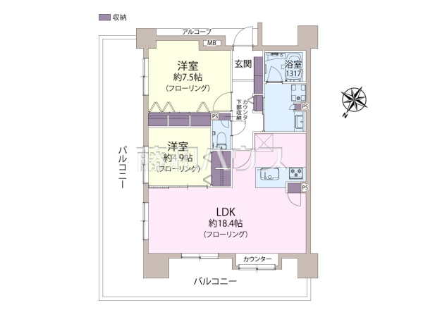 間取図　【アンピール舞鶴】