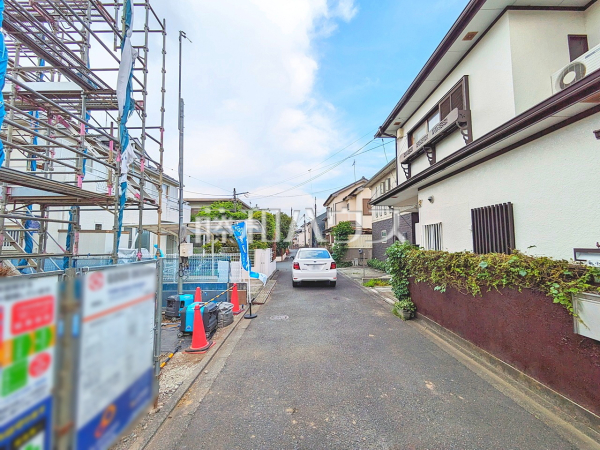接道状況および現場風景　【世田谷区祖師谷６丁目】