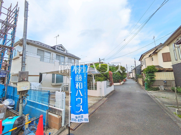 接道状況および現場風景　【世田谷区祖師谷６丁目】