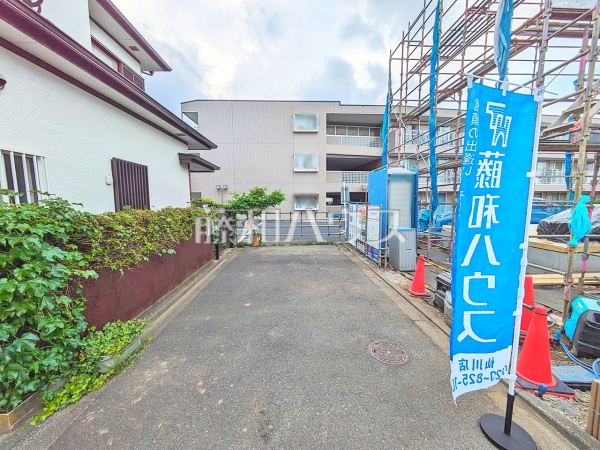 接道状況および現場風景　【世田谷区祖師谷６丁目】