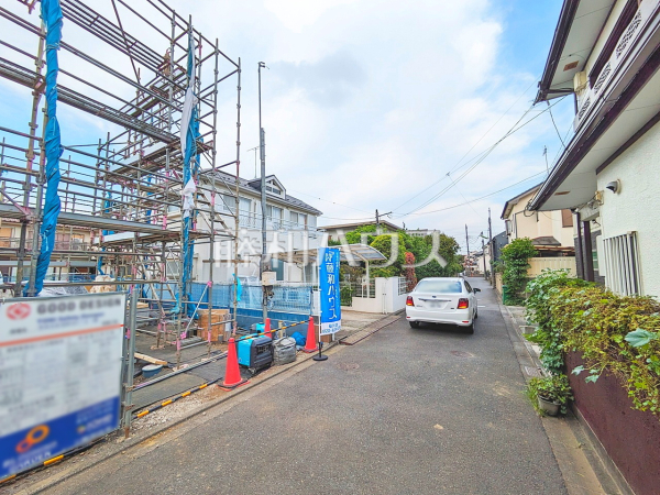 接道状況および現場風景　【世田谷区祖師谷６丁目】