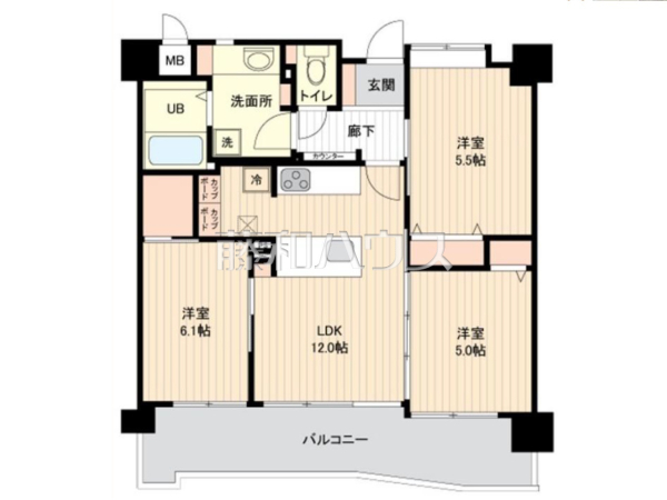 間取図　【ダイアパレスセントラルコート薬院】