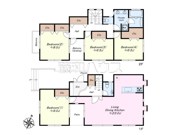 間取図　【世田谷区成城４丁目】