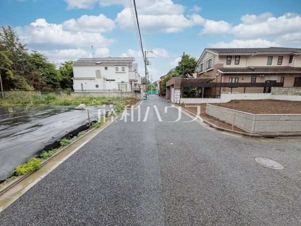 接道状況および現場風景　【世田谷区北烏山７丁目】