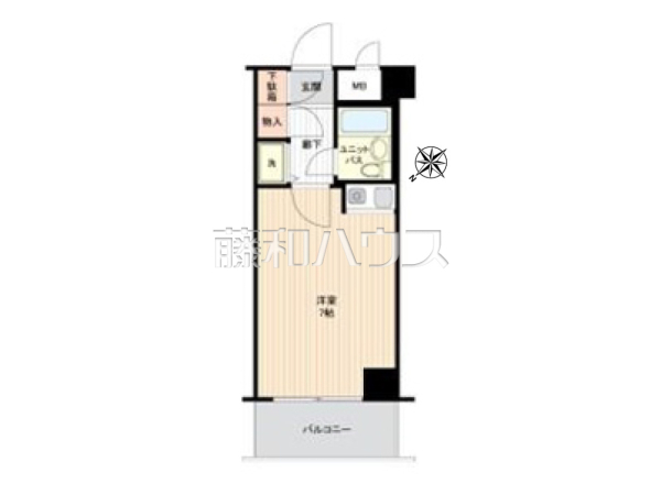 間取図　【朝日プラザ博多２】