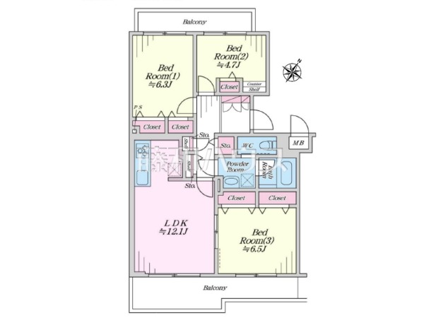 間取図　【稲城グリーンスポット】