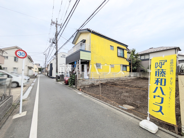 接道状況および現場風景　【調布市染地３丁目】