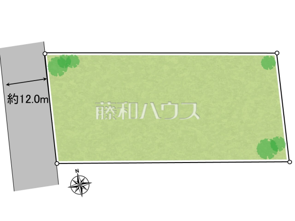 全体区画図　【三鷹市下連雀６丁目】