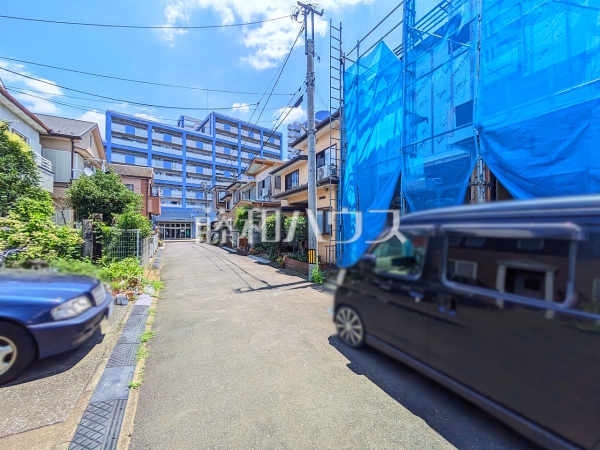 接道状況および現場風景　【国立市泉２丁目】