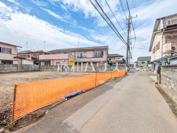 接道状況および現場風景　【立川市砂川町８丁目】