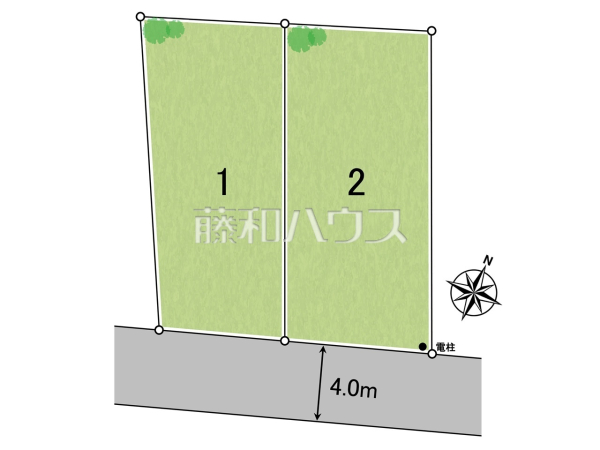 全体区画図　【清瀬市中清戸２丁目】