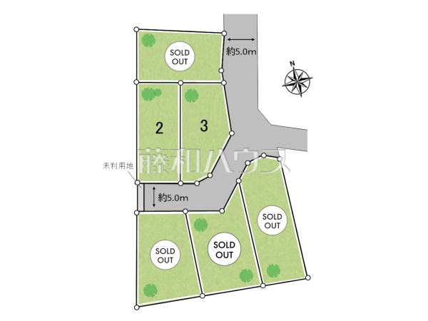 全体区画図　【武蔵村山市中央３丁目】