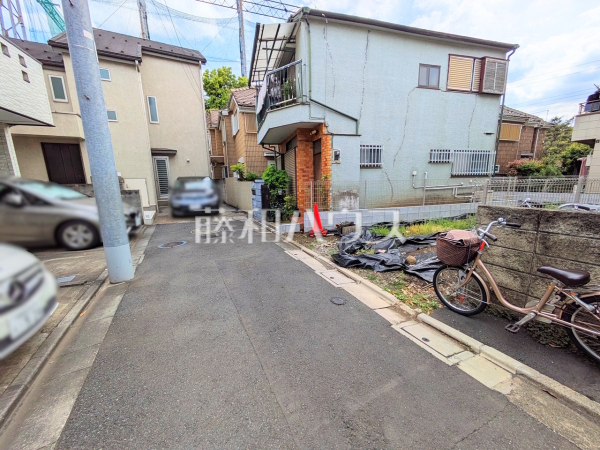 接道状況および現場風景　【世田谷区赤堤４丁目】