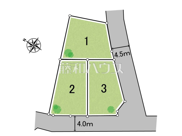 全体区画図　【八王子市犬目町】
