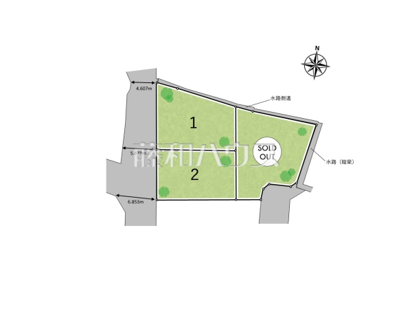 全体区画図　【南城市大里字高平】