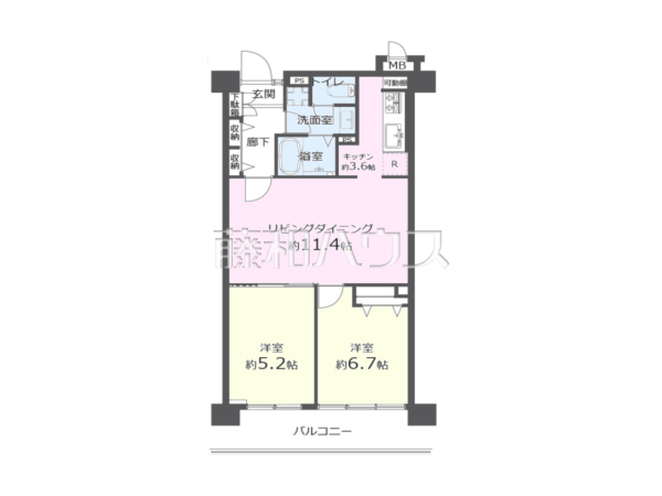 間取図　【アレックス国立】