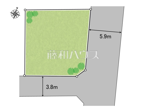 全体区画図　【練馬区石神井台３丁目】