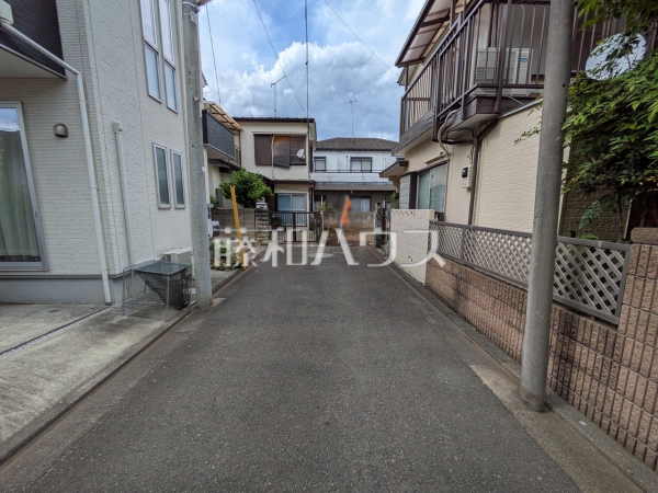 接道状況および現場風景　【小平市学園西町３丁目】