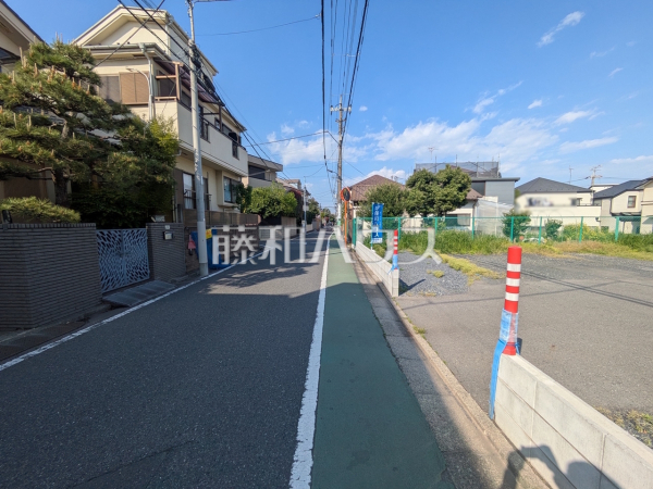 接道状況および現場風景 【練馬区下石神井2丁目】 接道状況および現場風景 【練馬区下石神井2丁目】