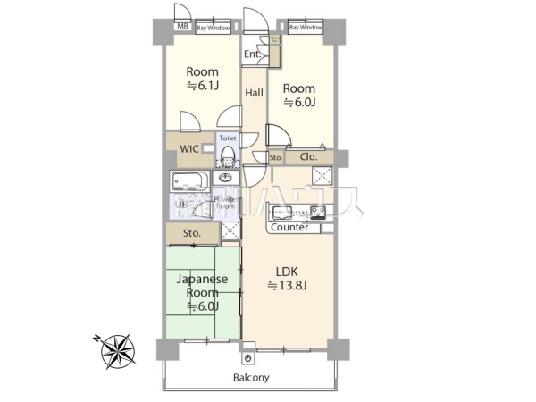 間取図　【ラヴィドール志木】