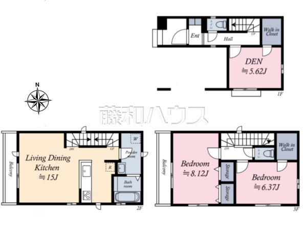 間取図　【富士見市大字鶴馬】