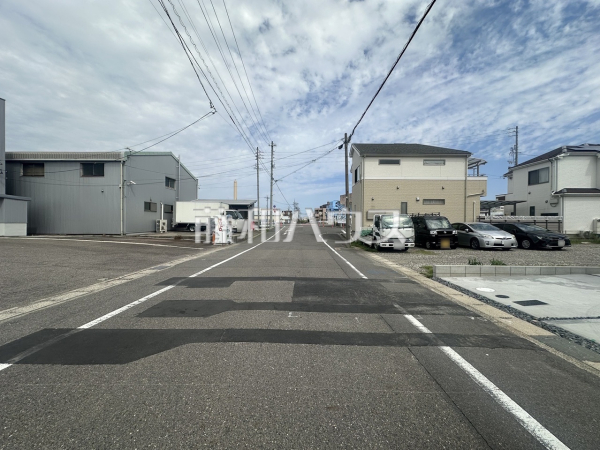接道状況および現場風景　【北名古屋市九之坪東ノ川】