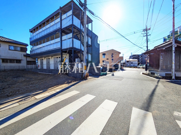 接道状況および現場風景　【朝霞市根岸台７丁目】
