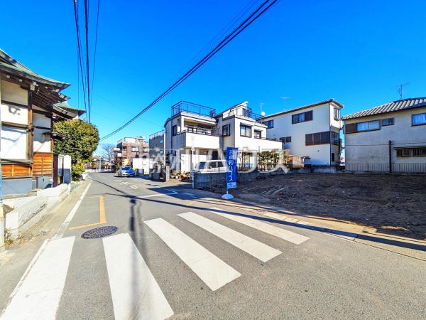 接道状況および現場風景　【朝霞市根岸台７丁目】