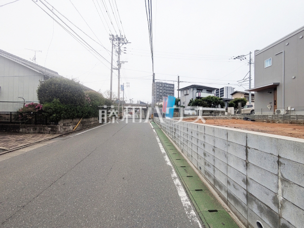 接道状況および現場風景　【糟屋郡粕屋町仲原２丁目】