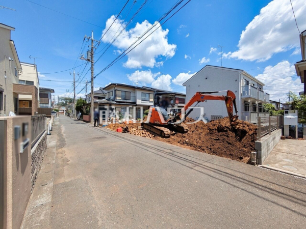 接道状況および現場風景　【所沢市大字上安松】