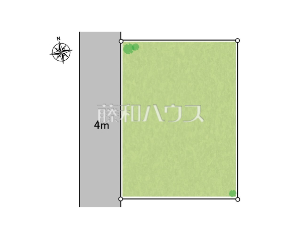 全体区画図　【所沢市大字上安松】