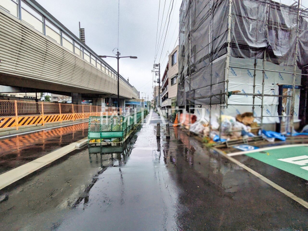 接道状況および現場風景　【杉並区高井戸西１丁目】