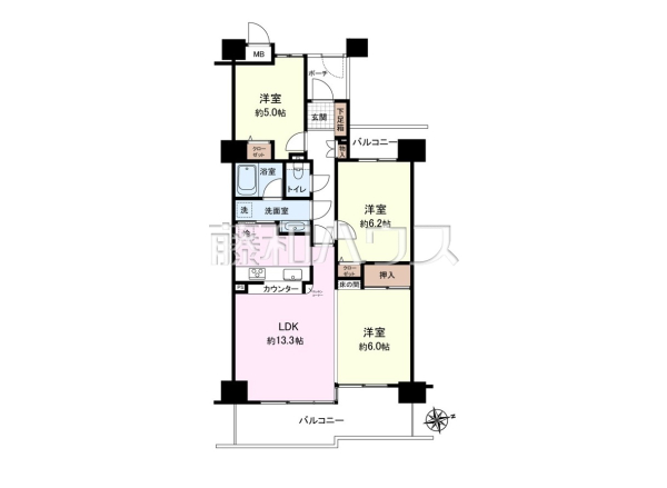 間取図　【インペリアル東久留米　D棟】