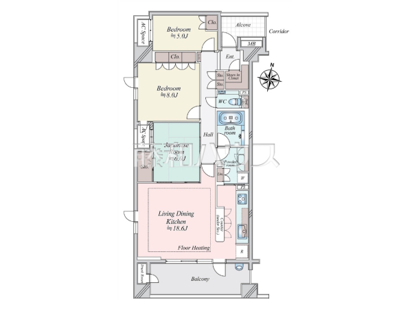 間取図　【ルネ成城】