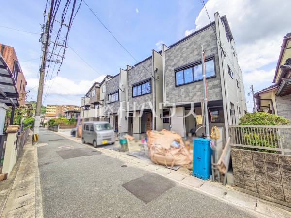 接道状況および現場風景　【福岡市西区横浜１丁目】
