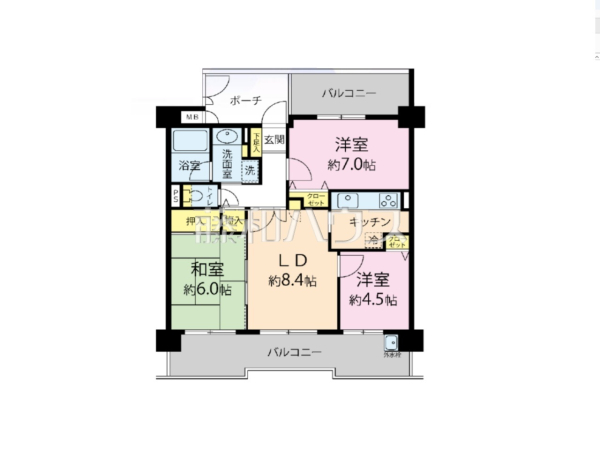 間取図　【ダイアパレス八王子アヴァンティ】