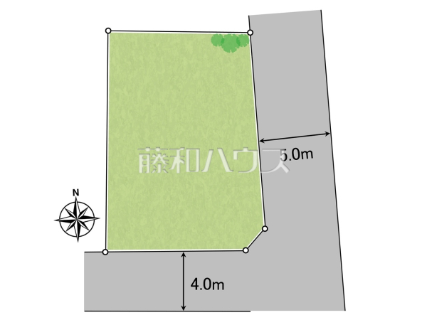 区画図　【所沢市上新井５丁目】