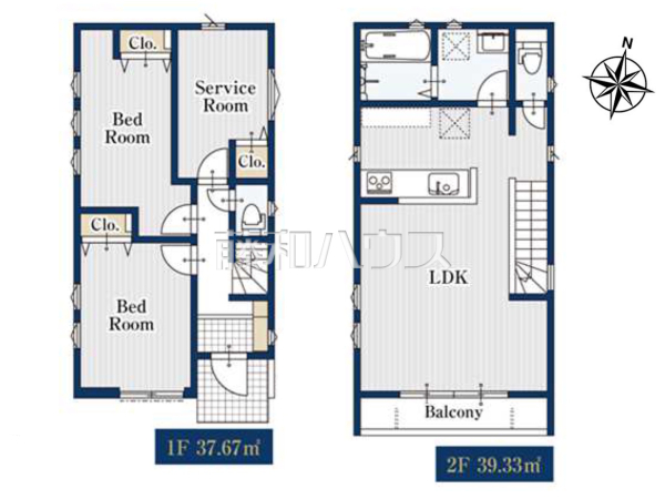 間取図　1号棟【杉並区上井草３丁目】