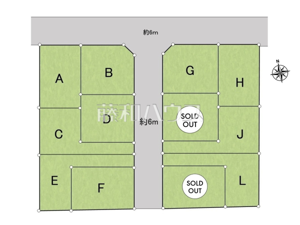 全体区画図　【国分寺市北町３丁目】