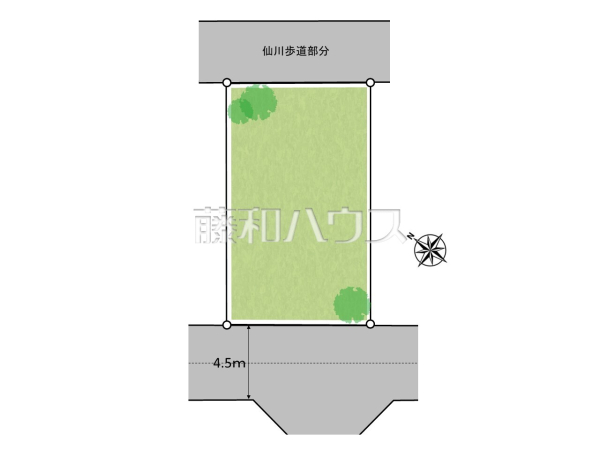 全体区画図　【世田谷区上祖師谷６丁目】