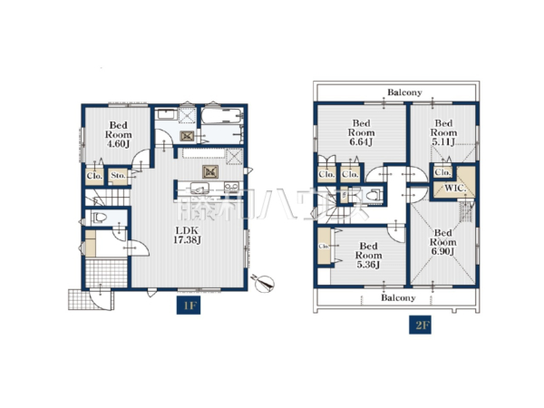間取図　【世田谷区上祖師谷６丁目】