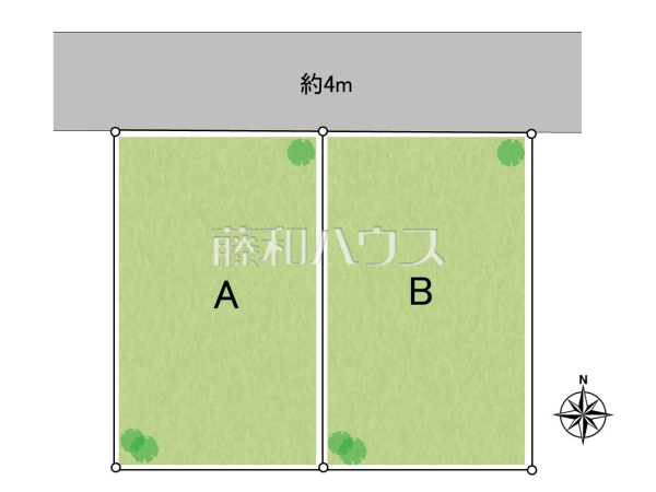 全体区画図　【八王子市富士見町】