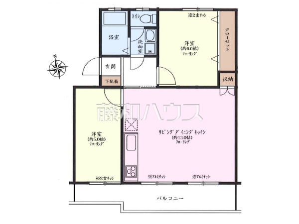 間取図　【滝山団地2街区10号棟】