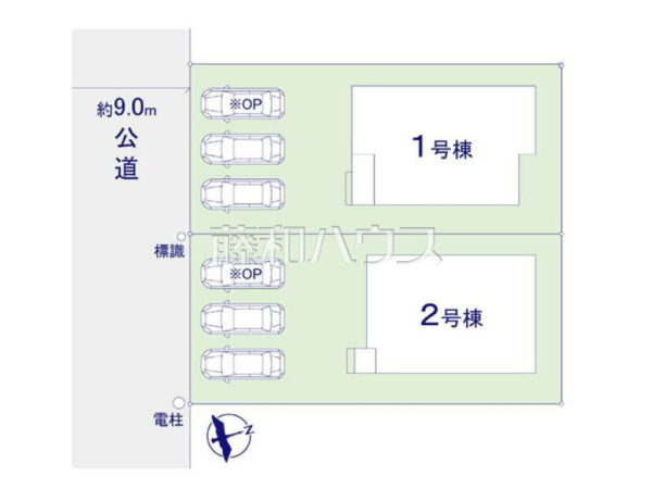 全体区画図　【福岡市東区美和台５丁目】