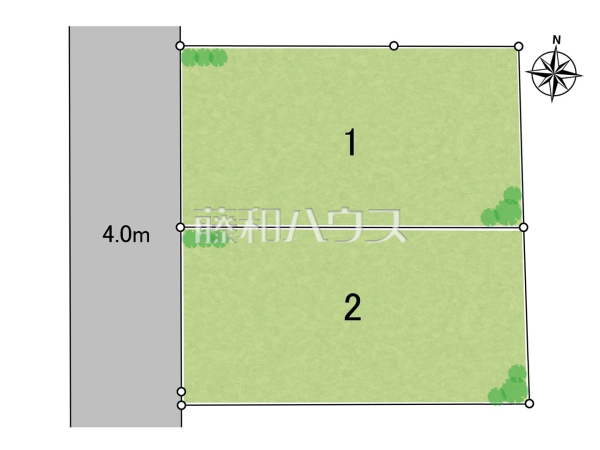 全体区画図　【所沢市南住吉】