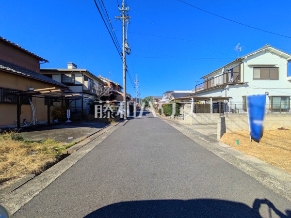 接道状況および現場風景　【春日井市東野町２丁目】