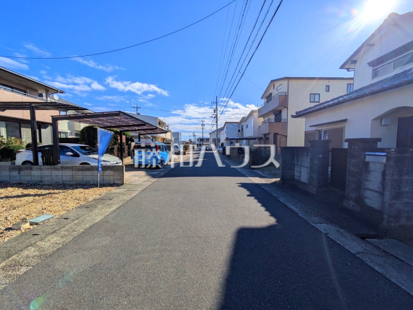接道状況および現場風景　【春日井市東野町２丁目】