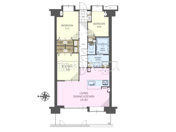 間取図　【サンヴェール東所沢】