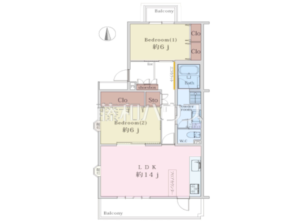 間取図　【光が丘パークタウンゆりの木通り南4号棟】